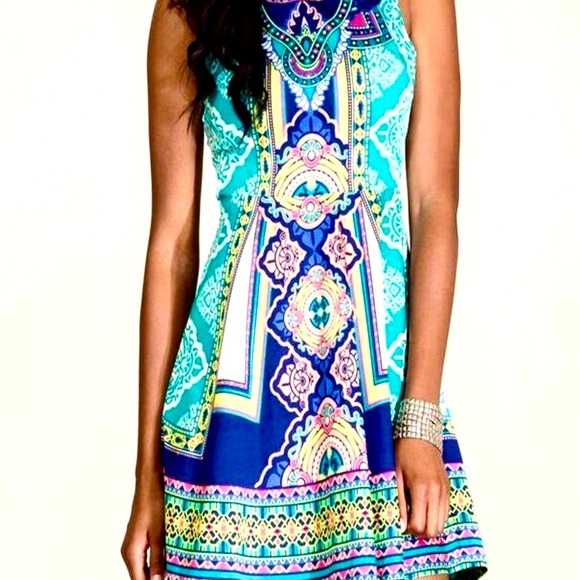 Flying Tomato Boho Multi colored sleeveless dress - Picture 8 of 15